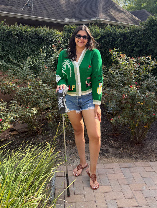 Par Tee Time Cardigan