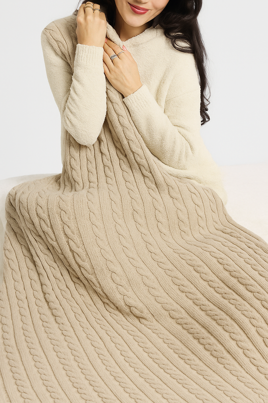 Fireside Knit Blanket