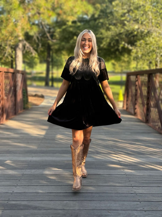 Velvet Mini Dress