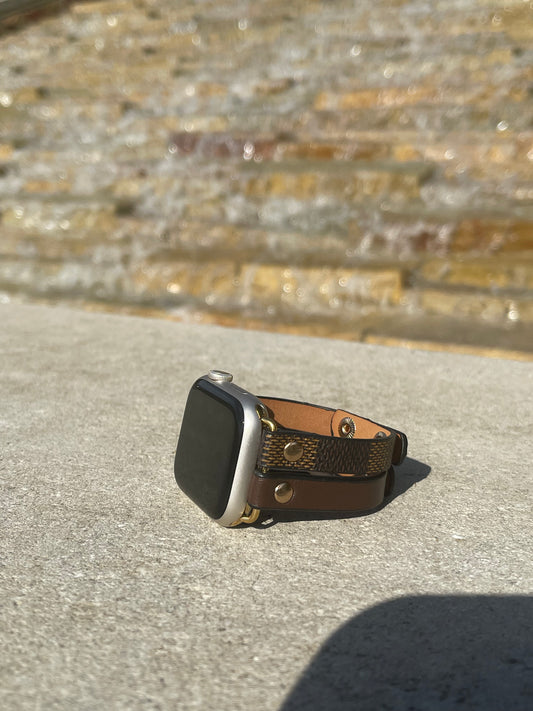 Designer Inspired Vegan Leather Watch Band