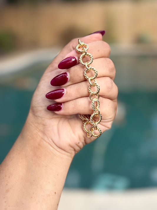 Golden Twist Bracelet