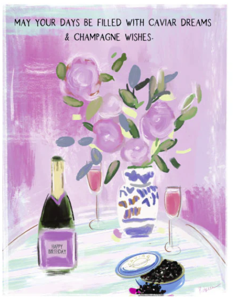 Champagne Wishes Card