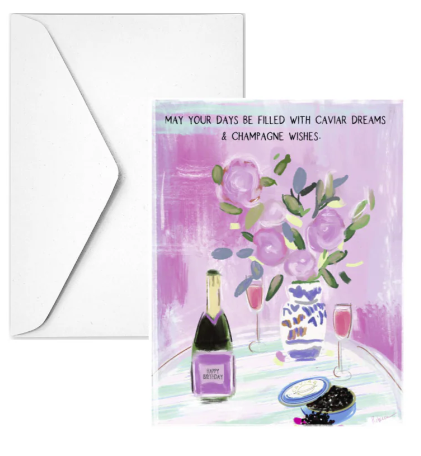 Champagne Wishes Card