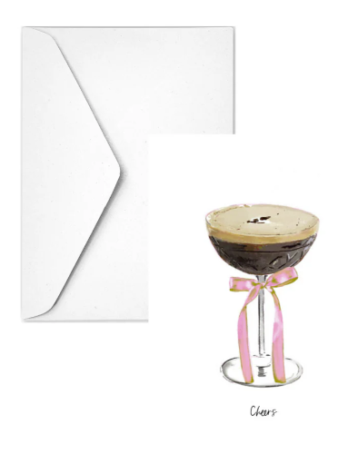 Espresso Martini Cheers Card