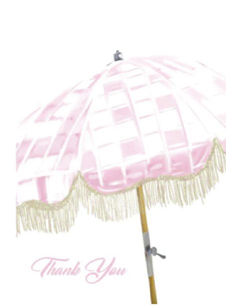 Disco Umbrella Thank you Card
