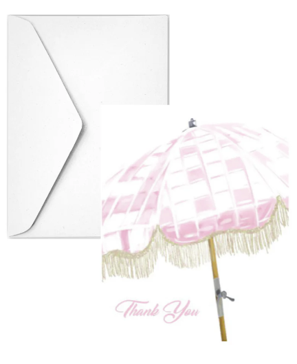 Disco Umbrella Thank you Card